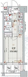 プレサンス桜通り葵 1Kの間取図画像