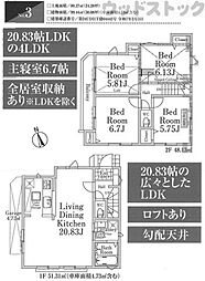 府中新町1丁目 新築戸建 3号棟