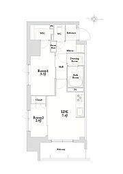 間取図画像 2LDK