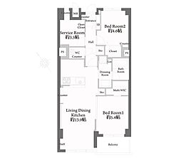 間取図画像 2SLDK