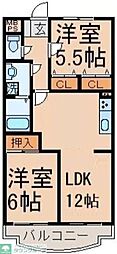フィフスフロンティア 2LDKの間取図画像