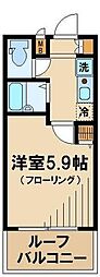 ガラ・ステージ国分寺 1Kの間取図画像