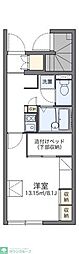 レオパレスOtwo 1Kの間取図画像