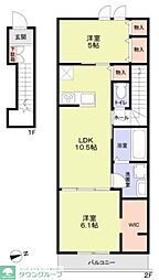 Neuenheim 2LDKの間取図画像
