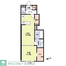Neuenheim 1LDKの間取図画像