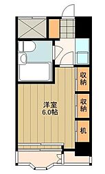 スペランザクニタチ ワンルームの間取図画像