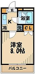 マ・メゾン 1Kの間取図画像