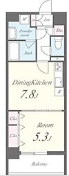 FortuneDemeure 1DKの間取図画像