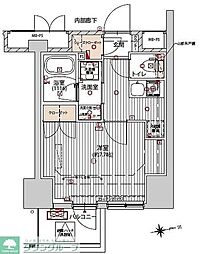 プレシャスハーモニー八王子 1Kの間取図画像