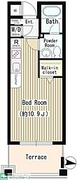 メゾン21 1Kの間取図画像