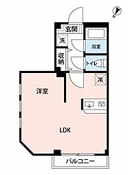 プレステージ立川 ワンルームの間取図画像