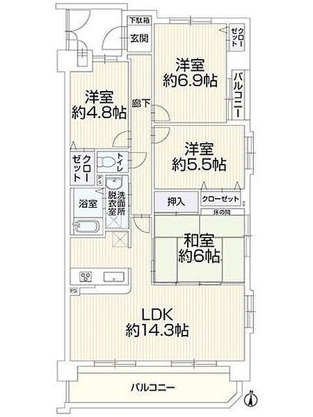間取りを拡大表示