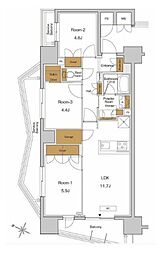 間取図画像 3SLDK