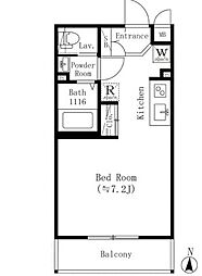 西武有楽町線 小竹向原駅 徒歩7分の賃貸マンション 3階ワンルームの間取り
