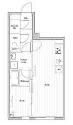 EDIT文京千石II 1LDKの間取図画像