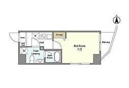 東京メトロ丸ノ内線 池袋駅 徒歩2分の賃貸マンション 12階1Kの間取り