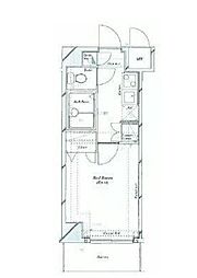 西武池袋線 椎名町駅 徒歩5分の賃貸マンション 1階1Kの間取り