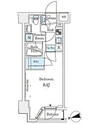 JR山手線 田端駅 徒歩9分の賃貸マンション 1階1Kの間取り