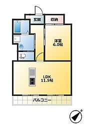 間取図画像 1LDK