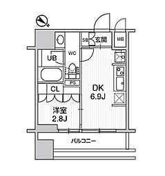 間取図画像 1DK