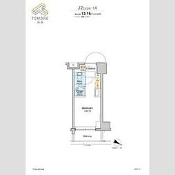 TOMORE田端 ワンルームの間取図画像