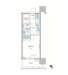 ルフォンプログレ滝野川 1Kの間取図画像