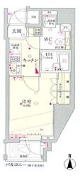 スパシエエル・ヴィエント・アース板橋タワー 1Kの間取図画像