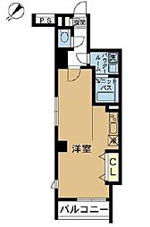 スカイコートヌーベル巣鴨 ワンルームの間取図画像
