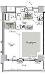 ParkCube西ヶ原STAGE 1LDKの間取図画像