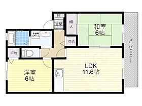 大阪府豊中市本町５丁目（賃貸アパート2LDK・2階・53.84㎡） その2