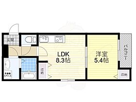 ディアコート曽根  ｜ 大阪府豊中市利倉東１丁目（賃貸アパート1LDK・3階・34.14㎡） その2