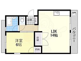 大阪府豊中市螢池西町１丁目（賃貸マンション1LDK・4階・42.40㎡） その2