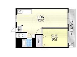 石之マンション 1LDKの間取図画像