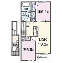 サンリットIII　（和歌山市内原） 202 ｜ 和歌山県和歌山市内原679（賃貸アパート2LDK・2階・59.58㎡） その2