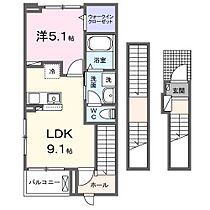 マルコ　高松 302 ｜ 和歌山県和歌山市宇須１丁目2-20（賃貸アパート1LDK・3階・42.20㎡） その2