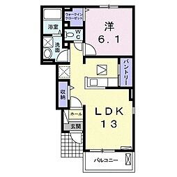 間取図画像 1LDK