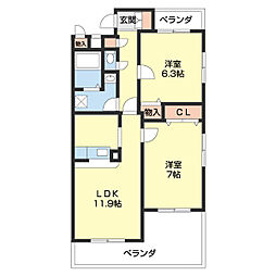 ユニオンコート木ノ本 3階/302