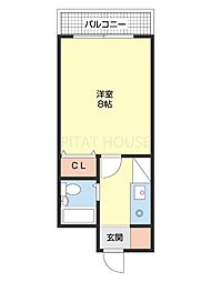 GLハイム 1Kの間取図画像