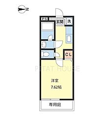 ファインヴィラ 1Kの間取図画像
