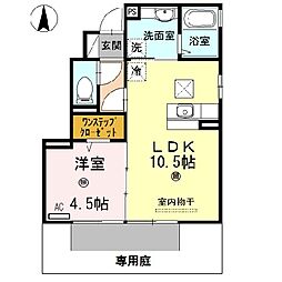ウィット桜 1LDKの間取図画像