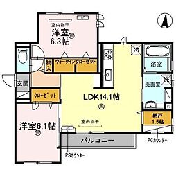 カルム アビタシオン北出島 3階
