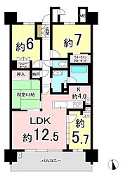 バンベール小牧カーサシティ 4LDKの間取図画像