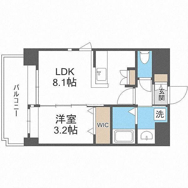 ネストピア大橋駅前 ｜福岡県福岡市南区向野2丁目(賃貸マンション1LDK・2階・30.35㎡)の写真 その2