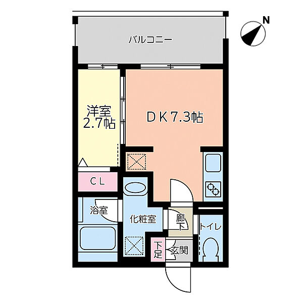 ヴィラージュ博多ステーション ｜福岡県福岡市博多区博多駅南2丁目(賃貸マンション1DK・5階・26.88㎡)の写真 その2