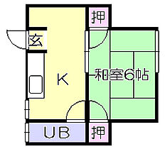 江口コーポ 206 ｜ 福岡県久留米市小頭町（賃貸アパート1K・2階・21.48㎡） その2