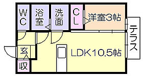 オリーヴァ東合川 101 ｜ 福岡県久留米市東合川７丁目（賃貸アパート1LDK・1階・33.39㎡） その2