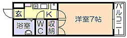 ロワールハイツ 1Kの間取図画像