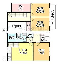 トロイメライ2 3LDKの間取図画像