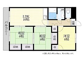 メゾンナカニシ 103 ｜ 大分県大分市仲西町２丁目5番4号（賃貸マンション3LDK・1階・62.37㎡） その2