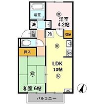 パヒュームタウンA棟 201 ｜ 大分県大分市三川下１丁目1番4-9号（賃貸アパート2LDK・2階・46.18㎡） その2